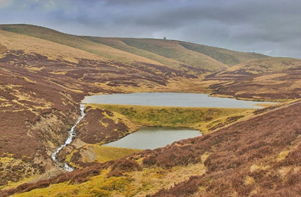 The new Leadhills Reservoir